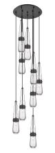 Innovations Lighting 119-452-1P-BK-G452-4CL - Milan - 9 Light - 19 inch - Matte Black - Multi Pendant