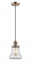 Innovations Lighting 201C-AC-G192-LED - Bellmont - 1 Light - 6 inch - Antique Copper - Cord hung - Mini Pendant