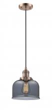 Innovations Lighting 201C-AC-G73-LED - Bell - 1 Light - 8 inch - Antique Copper - Cord hung - Mini Pendant