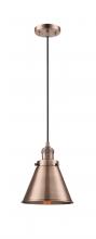 Innovations Lighting 201C-AC-M13-AC-LED - Appalachian - 1 Light - 8 inch - Antique Copper - Cord hung - Mini Pendant