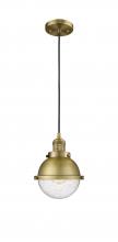 Innovations Lighting 201C-BB-HFS-64-BB - Hampden - 1 Light - 7 inch - Brushed Brass - Cord hung - Mini Pendant