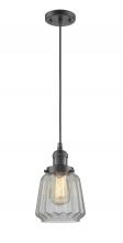 Innovations Lighting 201C-OB-G142 - Chatham - 1 Light - 7 inch - Oil Rubbed Bronze - Cord hung - Mini Pendant