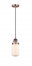 Innovations Lighting 201CSW-AC-G311-LED - Dover - 1 Light - 5 inch - Antique Copper - Cord hung - Mini Pendant