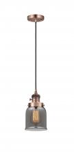 Innovations Lighting 201CSW-AC-G53-LED - Bell - 1 Light - 5 inch - Antique Copper - Cord hung - Mini Pendant