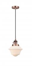 Innovations Lighting 201CSW-AC-G531-LED - Oxford - 1 Light - 7 inch - Antique Copper - Cord hung - Mini Pendant