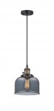 Innovations Lighting 201CSW-BAB-G73-LED - Bell - 1 Light - 8 inch - Black Antique Brass - Cord hung - Mini Pendant