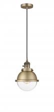 Innovations Lighting 201CSW-BB-HFS-62-BB - Hampden - 1 Light - 7 inch - Brushed Brass - Cord hung - Mini Pendant