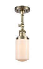 Innovations Lighting 201F-AB-G311-LED - Dover - 1 Light - 5 inch - Antique Brass - Semi-Flush Mount
