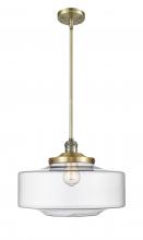 Innovations Lighting 201S-AB-G692-16-LED - Bridgeton - 1 Light - 12 inch - Antique Brass - Stem Hung - Mini Pendant