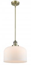 Innovations Lighting 201S-AB-G71-L-LED - Bell - 1 Light - 12 inch - Antique Brass - Stem Hung - Mini Pendant