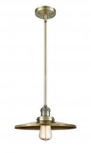Innovations Lighting 201S-AB-MFR-AB-12-LED - Appalachian - 1 Light - 12 inch - Antique Brass - Stem Hung - Mini Pendant