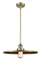 Innovations Lighting 201S-AB-MFR-AB-16-LED - Appalachian - 1 Light - 16 inch - Antique Brass - Stem Hung - Mini Pendant