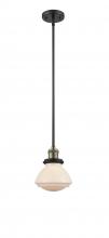 Innovations Lighting 201S-BAB-G321-LED - Olean - 1 Light - 7 inch - Black Antique Brass - Stem Hung - Mini Pendant