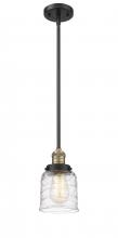Innovations Lighting 201S-BAB-G513-LED - Bell - 1 Light - 5 inch - Black Antique Brass - Stem Hung - Mini Pendant