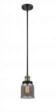 Innovations Lighting 201S-BAB-G53-LED - Bell - 1 Light - 5 inch - Black Antique Brass - Stem Hung - Mini Pendant