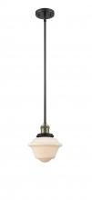 Innovations Lighting 201S-BAB-G531-LED - Oxford - 1 Light - 8 inch - Black Antique Brass - Stem Hung - Mini Pendant