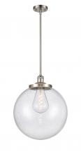 Innovations Lighting 201S-SN-G204-16 - Beacon - 1 Light - 16 inch - Brushed Satin Nickel - Stem Hung - Pendant