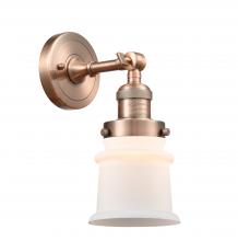 Innovations Lighting 203-AC-G181S-LED - Canton - 1 Light - 5 inch - Antique Copper - Sconce