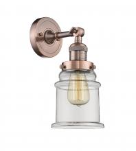 Innovations Lighting 203-AC-G182-LED - Canton - 1 Light - 7 inch - Antique Copper - Sconce