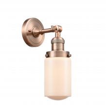 Innovations Lighting 203-AC-G311-LED - Dover - 1 Light - 5 inch - Antique Copper - Sconce