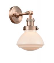 Innovations Lighting 203-AC-G321-LED - Olean - 1 Light - 7 inch - Antique Copper - Sconce