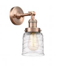 Innovations Lighting 203-AC-G513-LED - Bell - 1 Light - 5 inch - Antique Copper - Sconce