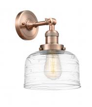 Innovations Lighting 203-AC-G713-LED - Bell - 1 Light - 8 inch - Antique Copper - Sconce