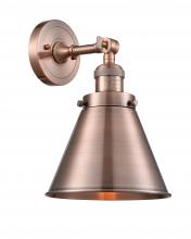 Innovations Lighting 203-AC-M13-AC-LED - Appalachian - 1 Light - 8 inch - Antique Copper - Sconce