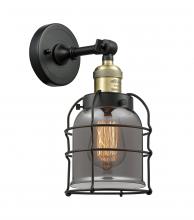Innovations Lighting 203-BAB-G53-CE-LED - Bell Cage - 1 Light - 6 inch - Black Antique Brass - Sconce