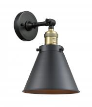 Innovations Lighting 203-BAB-M13-BK-LED - Appalachian - 1 Light - 8 inch - Black Antique Brass - Sconce