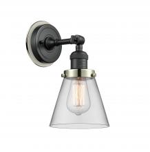 Innovations Lighting 203BK-BPPN-HRPN-G62 - Cone - 1 Light - 6 inch - Matte Black - Sconce