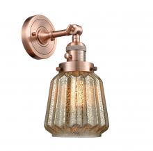 Innovations Lighting 203SW-AC-G146 - Chatham - 1 Light - 7 inch - Antique Copper - Sconce
