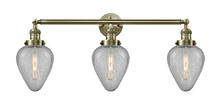 Innovations Lighting 205-AB-G165-LED - Geneseo - 3 Light - 32 inch - Antique Brass - Bath Vanity Light