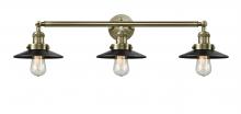 Innovations Lighting 205-AB-M6-LED - Railroad - 3 Light - 32 inch - Antique Brass - Bath Vanity Light