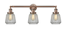 Innovations Lighting 205-AC-G142 - Chatham - 3 Light - 30 inch - Antique Copper - Bath Vanity Light