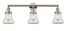 Innovations Lighting 205-PN-G192 - Bellmont - 3 Light - 30 inch - Polished Nickel - Bath Vanity Light