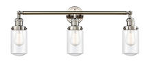 Innovations Lighting 205-PN-G312 - Dover - 3 Light - 31 inch - Polished Nickel - Bath Vanity Light