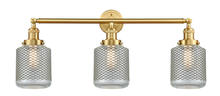 Innovations Lighting 205-SG-G262 - Stanton - 3 Light - 32 inch - Satin Gold - Bath Vanity Light
