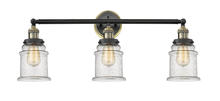 Innovations Lighting 205BP-BABAB-G184 - Canton - 3 Light - 30 inch - Black Antique Brass - Bath Vanity Light