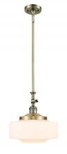 Innovations Lighting 206-AB-G691-12-LED - Bridgeton - 1 Light - 12 inch - Antique Brass - Stem Hung - Mini Pendant