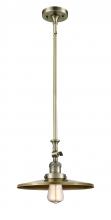 Innovations Lighting 206-AB-MFR-AB-12-LED - Appalachian - 1 Light - 12 inch - Antique Brass - Stem Hung - Mini Pendant