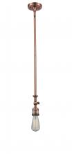Innovations Lighting 206-AC-LED - Bare Bulb - 1 Light - 3 inch - Antique Copper - Stem Hung - Mini Pendant