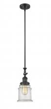 Innovations Lighting 206-BK-G184 - Canton - 1 Light - 6 inch - Matte Black - Stem Hung - Mini Pendant