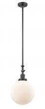 Innovations Lighting 206-OB-G201-10 - Beacon - 1 Light - 10 inch - Oil Rubbed Bronze - Stem Hung - Mini Pendant