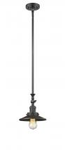 Innovations Lighting 206-OB-M5 - Railroad - 1 Light - 8 inch - Oil Rubbed Bronze - Stem Hung - Mini Pendant