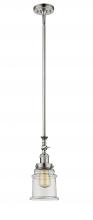 Innovations Lighting 206-PN-G182 - Canton - 1 Light - 6 inch - Polished Nickel - Stem Hung - Mini Pendant