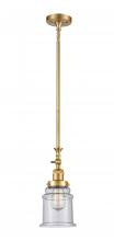 Innovations Lighting 206-SG-G184 - Canton - 1 Light - 6 inch - Satin Gold - Stem Hung - Mini Pendant