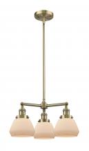 Innovations Lighting 207-AB-G71-LED - Bell - 3 Light - 22 inch - Antique Brass - Stem Hung - Chandelier