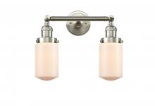 Innovations Lighting 208-SN-G311 - Dover - 2 Light - 14 inch - Brushed Satin Nickel - Bath Vanity Light