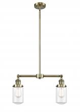 Innovations Lighting 209-AB-G312 - Dover - 2 Light - 21 inch - Antique Brass - Stem Hung - Island Light